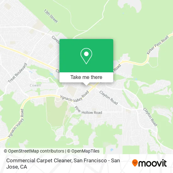 Mapa de Commercial Carpet Cleaner