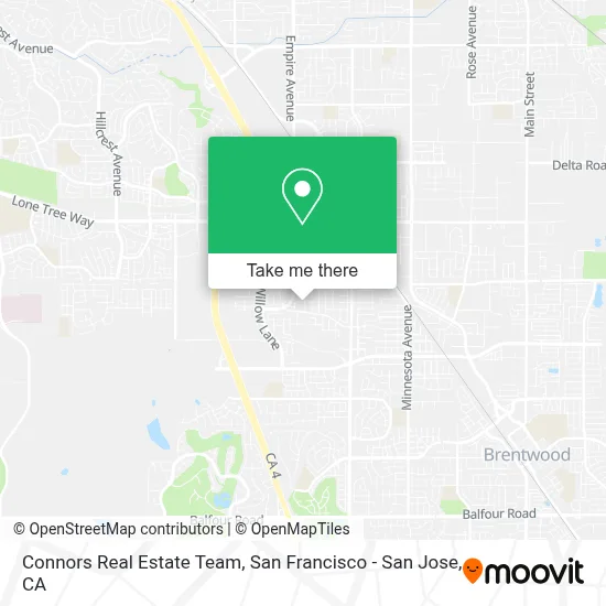 Connors Real Estate Team map