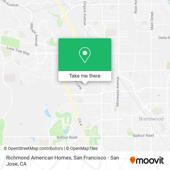 Mapa de Richmond American Homes