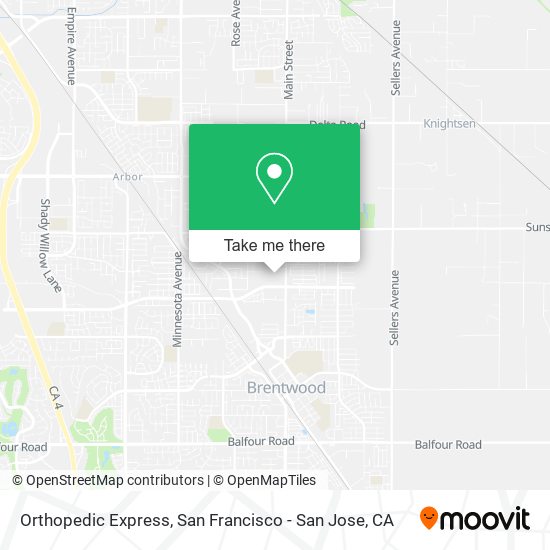 Mapa de Orthopedic Express