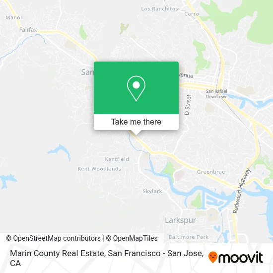 Marin County Real Estate map