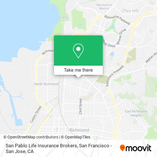 San Pablo Life Insurance Brokers map
