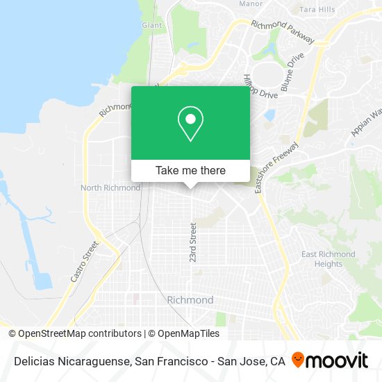 Delicias Nicaraguense map