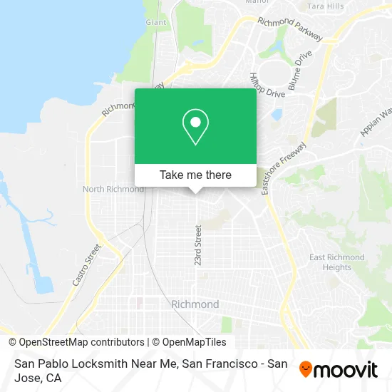 San Pablo Locksmith Near Me map