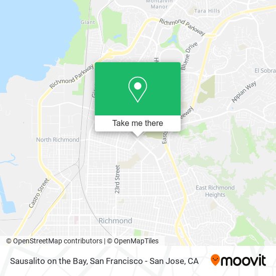 Sausalito on the Bay map