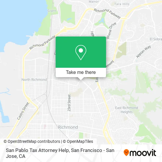 San Pablo Tax Attorney Help map