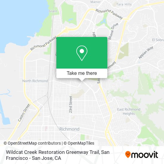 Wildcat Creek Restoration Greenway Trail map