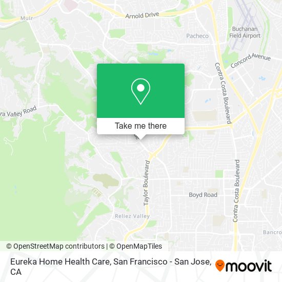 Eureka Home Health Care map