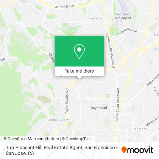 Top Pleasant Hill Real Estate Agent map