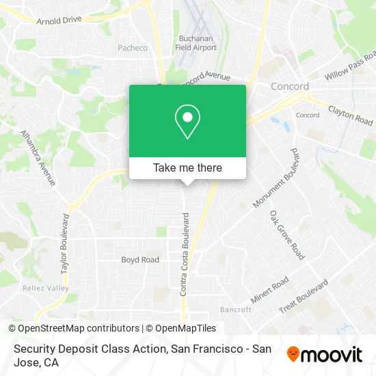 Mapa de Security Deposit Class Action