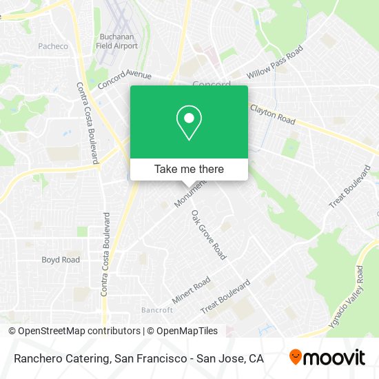 Ranchero Catering map