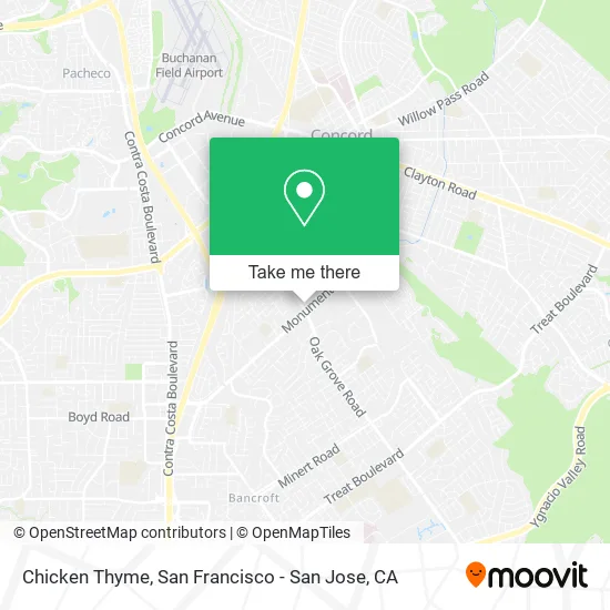 Mapa de Chicken Thyme