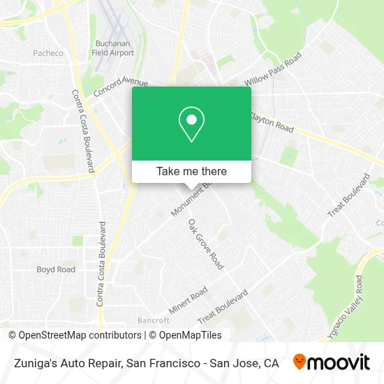 Zuniga's Auto Repair map