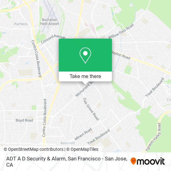 Mapa de ADT A D Security & Alarm
