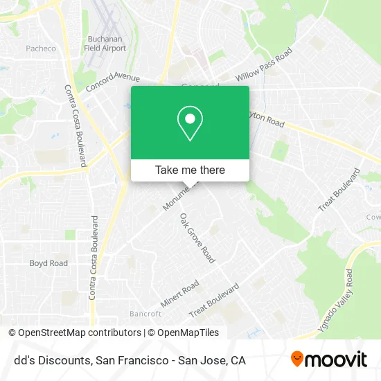 Mapa de dd's Discounts