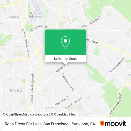 Ross Dress For Less map