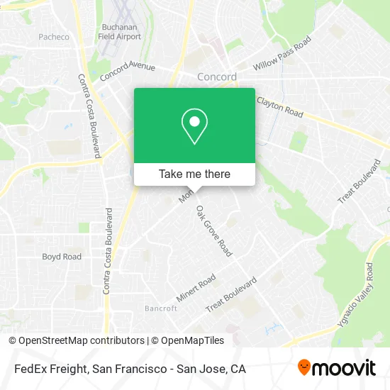 Mapa de FedEx Freight