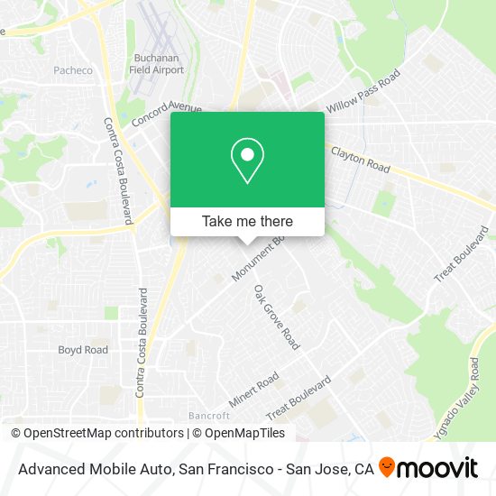 Mapa de Advanced Mobile Auto