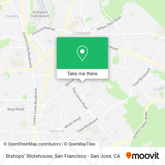 Bishops' Storehouse map