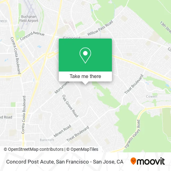 Concord Post Acute map