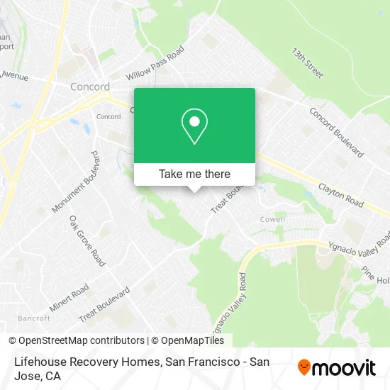 Lifehouse Recovery Homes map