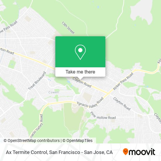 Ax Termite Control map