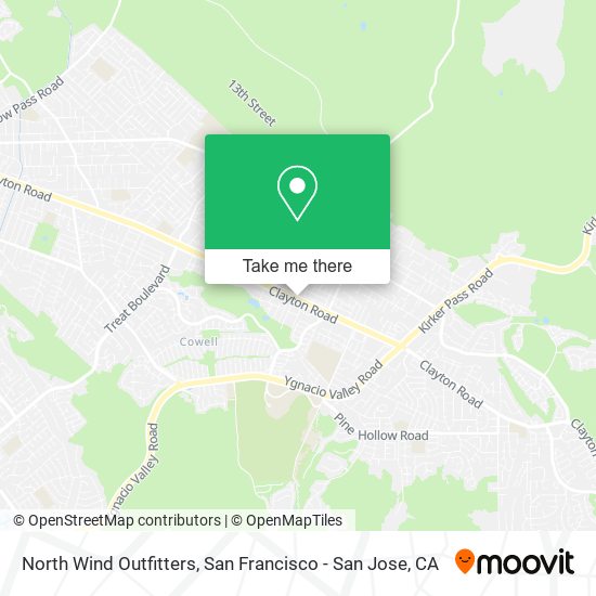 North Wind Outfitters map