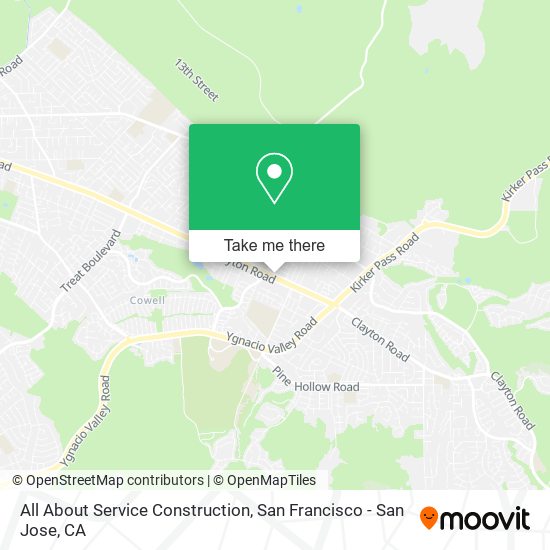 All About Service Construction map