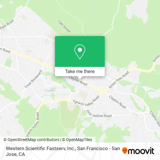 Western Scientific Fastserv, Inc. map