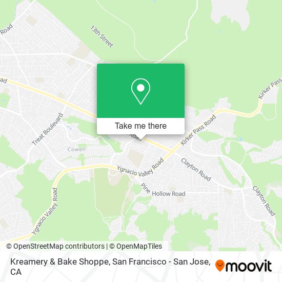 Mapa de Kreamery & Bake Shoppe