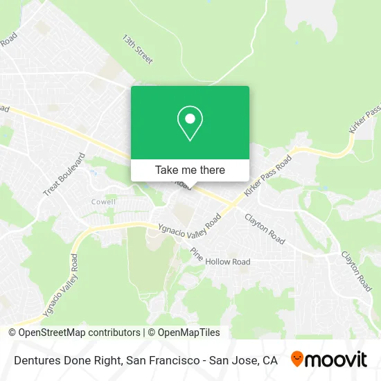 Dentures Done Right map