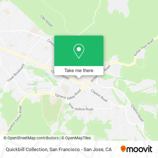 Mapa de Quickbill Collection