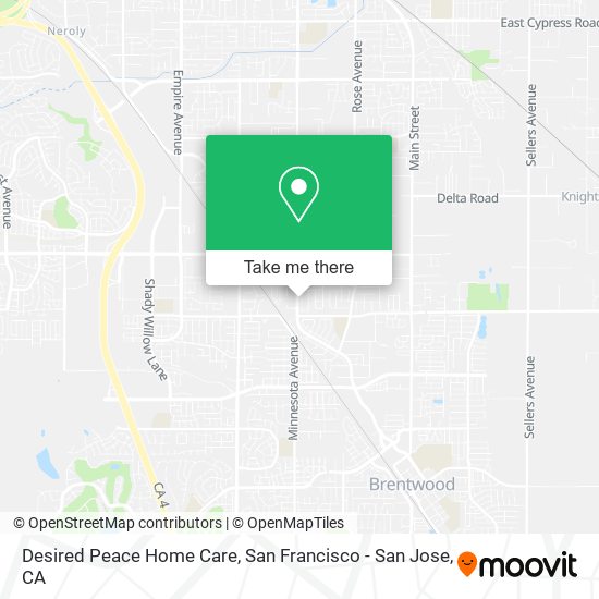 Mapa de Desired Peace Home Care