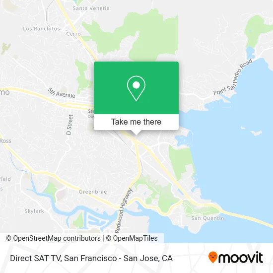 Direct SAT TV map