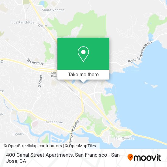 400 Canal Street Apartments map