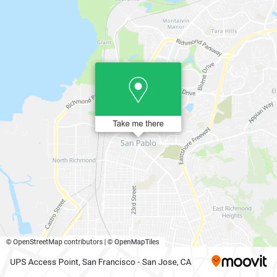 UPS Access Point map