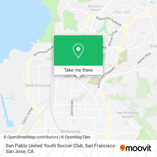 San Pablo United Youth Soccer Club map