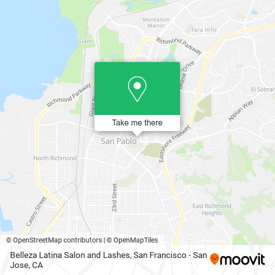Belleza Latina Salon and Lashes map