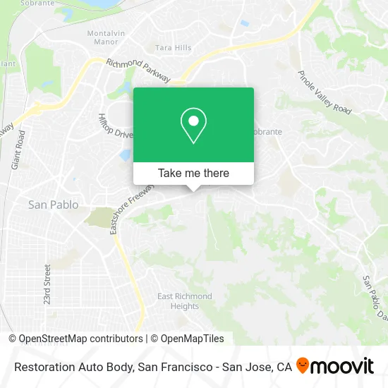 Restoration Auto Body map