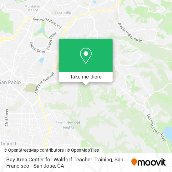 Mapa de Bay Area Center for Waldorf Teacher Training