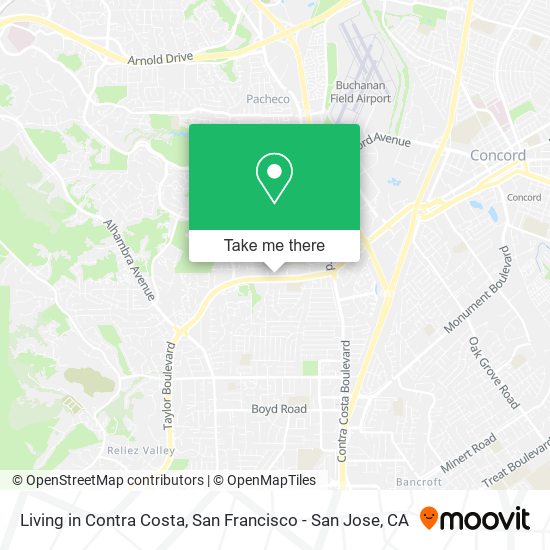 Mapa de Living in Contra Costa