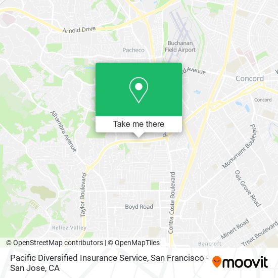 Mapa de Pacific Diversified Insurance Service