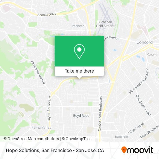 Mapa de Hope Solutions