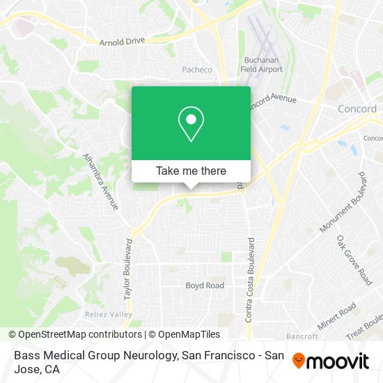Mapa de Bass Medical Group Neurology