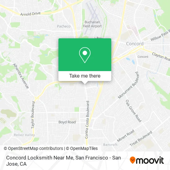 Concord Locksmith Near Me map