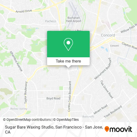 Mapa de Sugar Bare Waxing Studio
