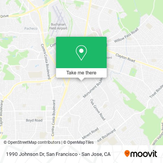 Mapa de 1990 Johnson Dr