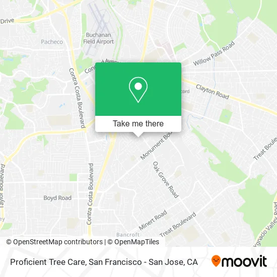 Proficient Tree Care map
