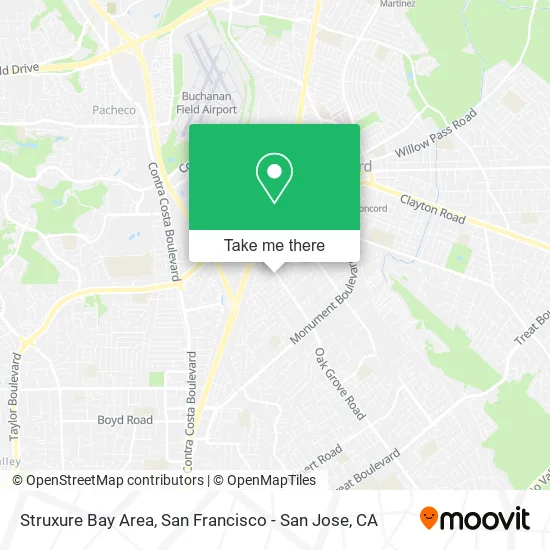 Struxure Bay Area map