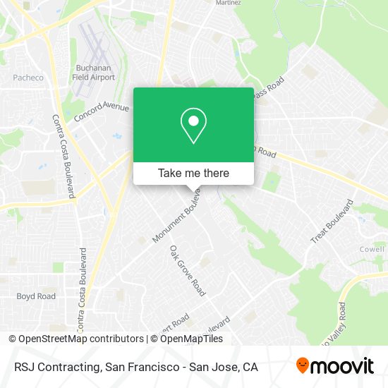 Mapa de RSJ Contracting